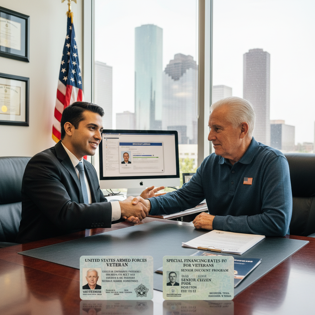 Senior & Military Discounts - Tell Projects Missouri City TX